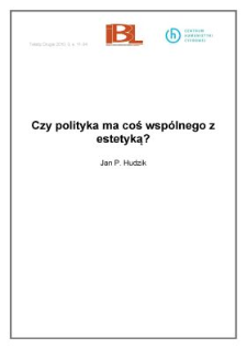 Czy polityka ma coś wsp&oacute;lnego z&nbsp;estetyką?