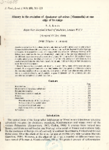 History in the evolution of Apodemus sylvaticus (Mammalia) at one edge of its range