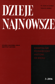 Dzieje Najnowsze : [kwartalnik poświęcony historii XX wieku] R. 38 z. 3 (2006), Recenzje