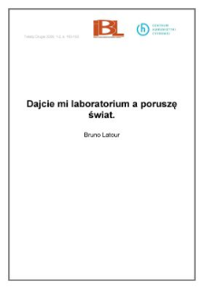 Dajcie mi laboratorium a poruszę świat
