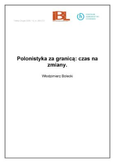 Polonistyka za granicą: czas na zmiany