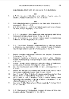 Bibliografia prac doc. dr hab. Marii Chmielewskiej