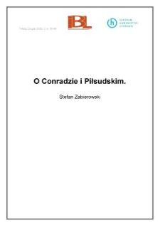 O Conradzie i Piłsudskim