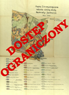 Mapka fitosocjologiczna odcinka doliny Wisły. Machnaty - Jankowice : skala 1:25 000
