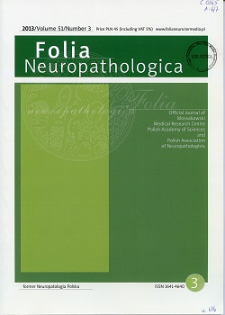 Folia Neuropathologica : former Neuropatologia Polska Vol.51 (2013) nr 3