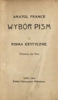 Pisma krytyczne