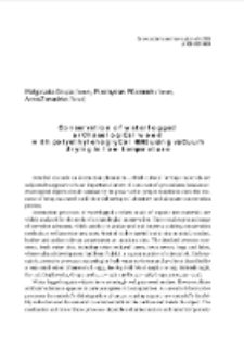 Conservation of waterlogged archaeological wood with polyethylene glycol 4000 using vacuum drying in low temperature
