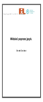 Widzieć poprzez język