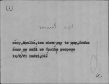 Kartoteka Słownika Gwar Ostr&oacute;dzkiego, Warmii i Mazur; Co2 - Cylinder