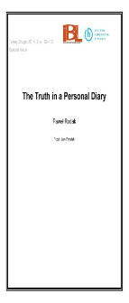 The Truth in a Personal Diary