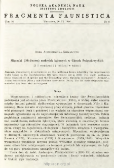Mięczaki (Mollusca) rozlewisk łąkowych w G&oacute;rach Świętokrzyskich