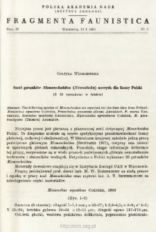 Sześć gatunk&oacute;w Mononchoidea (Nematoda) nowych dla fauny Polski