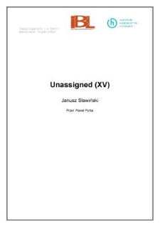 Unassigned (XV)