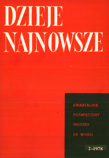 Dzieje Najnowsze : [kwartalnik poświęcony historii XX wieku] R. 10 z. 2 (1978), Przeglądy badań : Kilka nowych prac o faszyzmie
