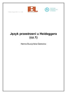 Język przestrzeni u Heideggera (cz. 1)