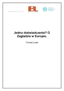 Jedno doświadczenie? O Zagładzie w Europie i jej echach w Ameryce