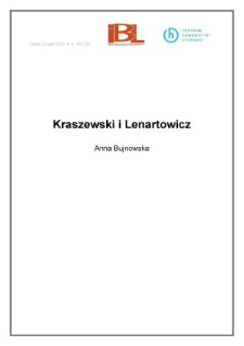 Kraszewski i&nbsp;Lenartowicz