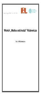Wok&oacute;ł "Matka odchodzi" R&oacute;żewicza