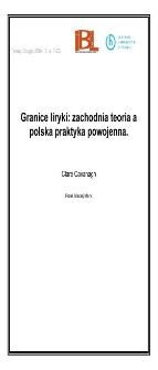 Granice liryki: zachodnia teoria a polska praktyka powojenna