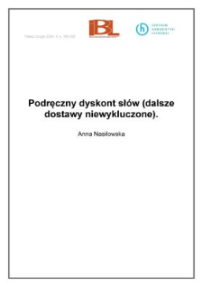 Podręczny dyskont sł&oacute;w (dalsze dostawy niewykluczone)