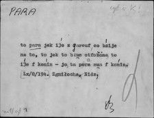 Kartoteka Słownika Gwar Ostr&oacute;dzkiego, Warmii i Mazur, Para - Patelnia