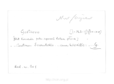 Gostkowo. Files of Nur district in the Middle Ages. Files of Historico-Geographical Dictionary of Masovia in the Middle Ages
