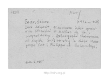 Grędzice. Files of Nur district in the Middle Ages. Files of Historico-Geographical Dictionary of Masovia in the Middle Ages