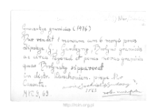 Groczskie. Files of Nur district in the Middle Ages. Files of Historico-Geographical Dictionary of Masovia in the Middle Ages