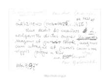 Leśniewo. Files of Nur district in the Middle Ages. Files of Historico-Geographical Dictionary of Masovia in the Middle Ages