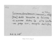 Zaręby-Bolędy. Files of Nur district in the Middle Ages. Files of Historico-Geographical Dictionary of Masovia in the Middle Ages