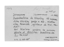 Janczewo. Files of Nur district in the Middle Ages. Files of Historico-Geographical Dictionary of Masovia in the Middle Ages