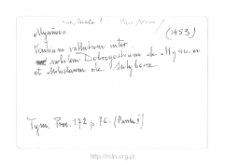 Mianowo. Files of Nur district in the Middle Ages. Files of Historico-Geographical Dictionary of Masovia in the Middle Ages