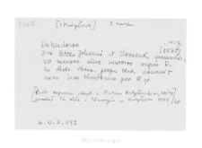 Kutyłowo. Files of Nur district in the Middle Ages. Files of Historico-Geographical Dictionary of Masovia in the Middle Ages