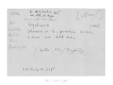 Świerże-Kiełcze. Files of Nur district in the Middle Ages. Files of Historico-Geographical Dictionary of Masovia in the Middle Ages