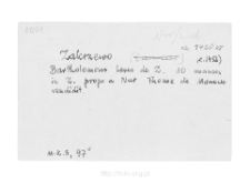 Zakrzewo. Files of Nur district in the Middle Ages. Files of Historico-Geographical Dictionary of Masovia in the Middle Ages
