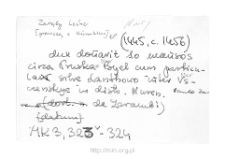 Zaręby Leśne. Files of Nur district in the Middle Ages. Files of Historico-Geographical Dictionary of Masovia in the Middle Ages