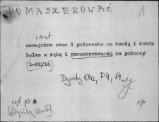 Kartoteka Słownika Gwar Ostr&oacute;dzkiego, Warmii i Mazur, Pomaszerować - Porozklejać