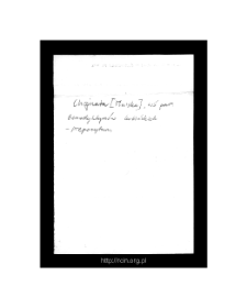 Chojnata. Files of Mszczonow district in the Middle Ages. Files of Historico-Geographical Dictionary of Masovia in the Middle Ages