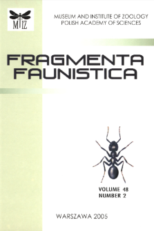 Fragmenta Faunistica - Contents - t. 48, nr 2 (2005)