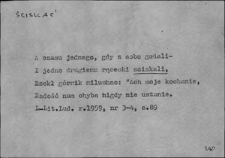 Kartoteka Słownika Gwar Ostr&oacute;dzkiego, Warmii i Mazur, Ściskać - Świtlać się