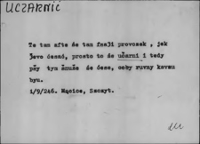 Kartoteka Słownika Gwar Ostr&oacute;dzkiego, Warmii i Mazur, Uczarnić - Uszyć