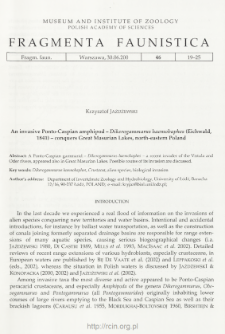 An invasive Ponto-Caspian amphipod &ndash; Dikerogammarus haemobaphes (Eichwald, 1841) - conquers Great Masurian Lakes, north-eastern Poland