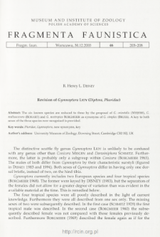 Revision of Gymnoptera Lioy (Diptera, Phoridae)