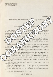 Concerning the Cartesian Division by Manifold