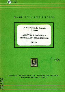 Akustyka w badaniach materiałów ceramicznych