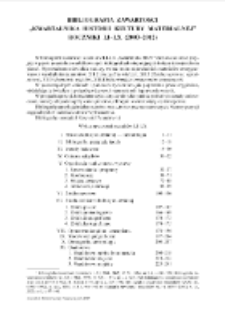 Bibliografia zawartości "Kwartalnika Historii Kultury Materialnej" : roczniki 51-60 (2003-2012) ; indeks autorów ; indeks autorów prac recenzowanych