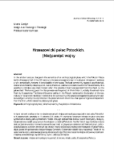Krzeszowicki pałac Potockich. (Nie)pamięć wojny