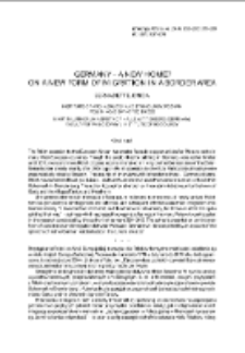 Germany &ndash; a new home? On a new form of migration in a border area