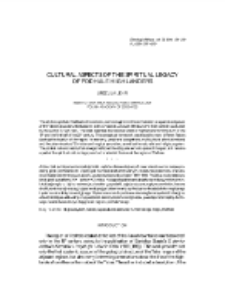 Cultural Aspects of the Spiritual Legacy of Podhale Highlanders