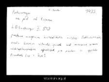 Potworzyn. Files of Sochaczew district in the Middle Ages. Files of Historico-Geographical Dictionary of Masovia in the Middle Ages